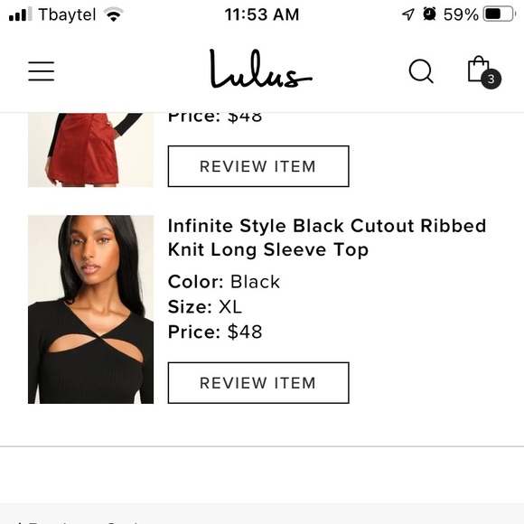 Lulu’s Black Top - Picture 5 of 5